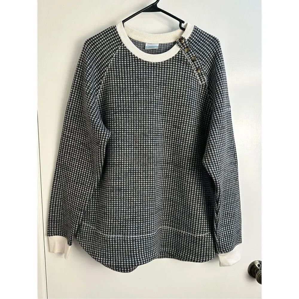 Columbia NWT sz XXL houndstooth Chillin sweater